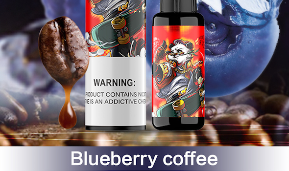 Japanese nicotine salt e-juice MIKU Blueberry coffee